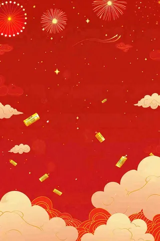 新年新春节日红色喜庆背景