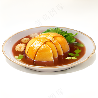 橙色果冻糕点美食西式85