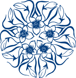 古代青花瓷图案花纹中国风图案祥云纹理传统图腾PNG免扣素材