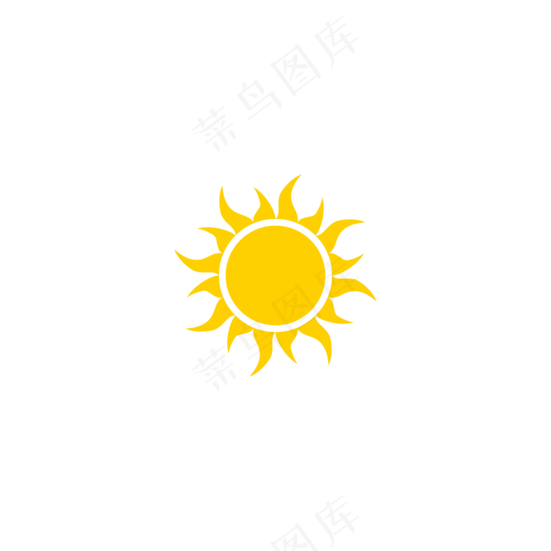 免扣夏日太阳图标