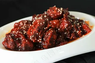 糖醋肉排美食