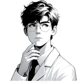 韩系美男子 漫画人物插画
