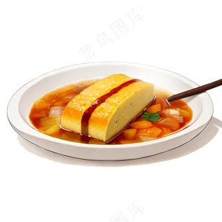 橙色果冻糕点美食西式62