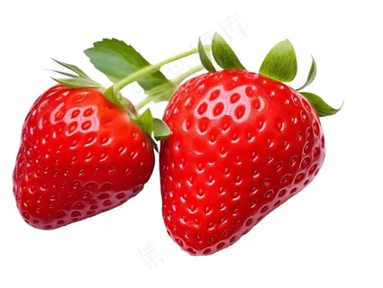 新鲜草莓红色免抠 新鲜草莓红色免抠