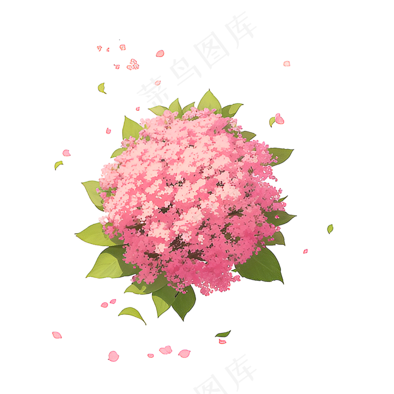 粉色花朵桃花玫瑰免抠素材51