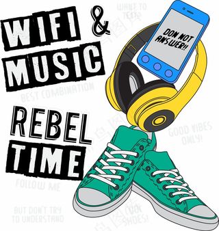 绿色帆布鞋 手机耳机