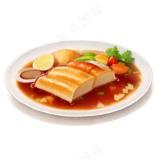 橙色果冻糕点美食西式84