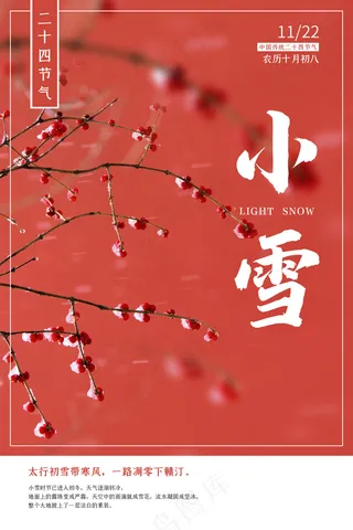 24节气小雪海报85