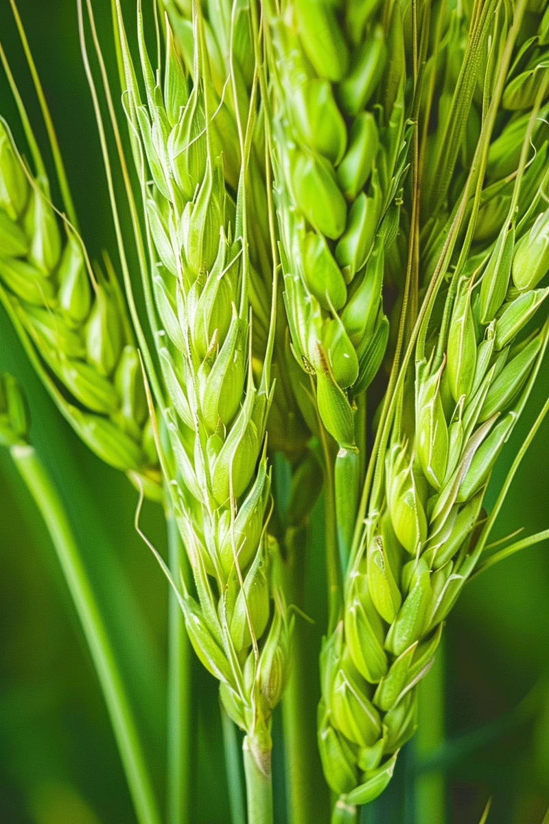 绿色小麦麦穗小满芒种摄影图