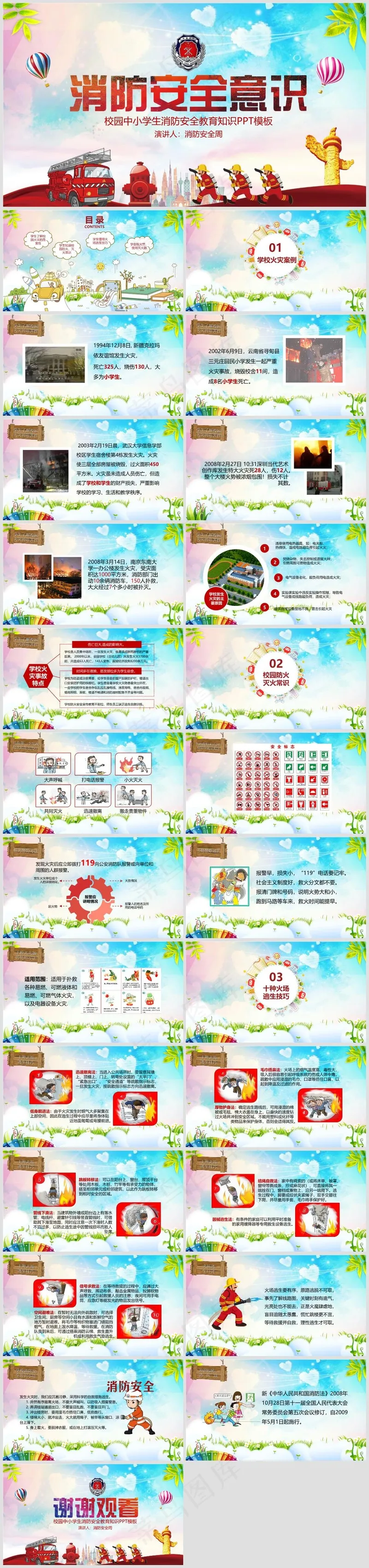 企业公司员工消防安全教育培训PPT模板003 企业公司员工消防安全教育培训PPT模板003