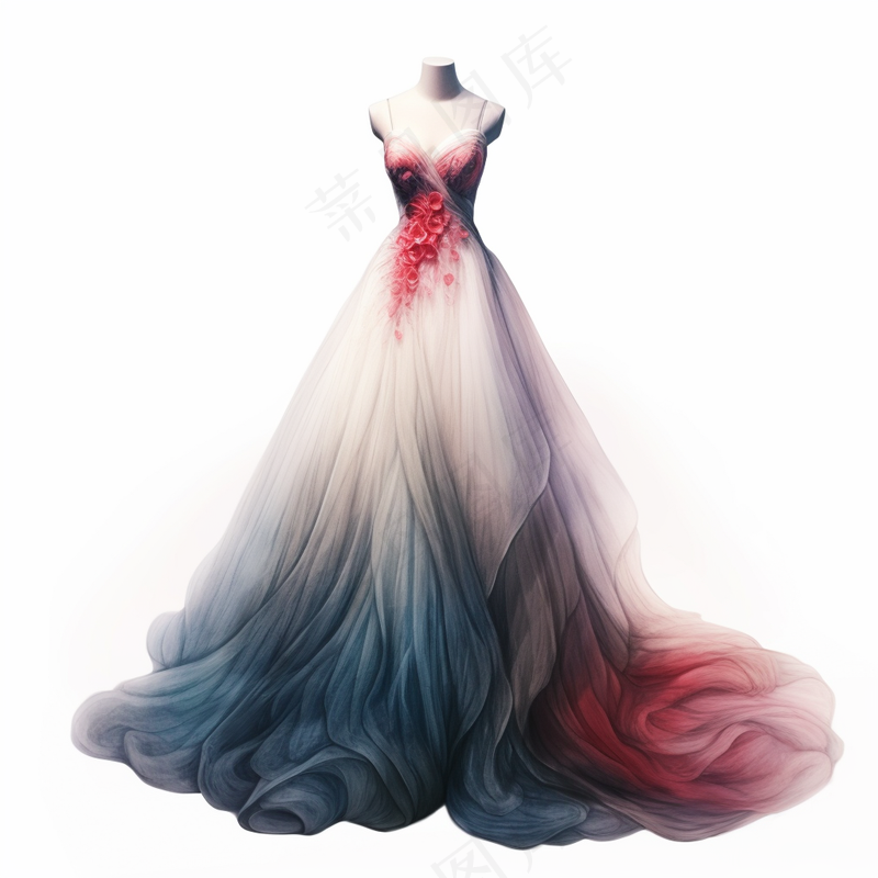 婚纱设计稿插画背景