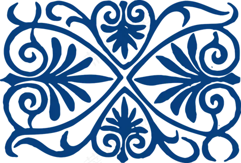 古代青花瓷图案花纹中国风图案祥云纹理传统图腾PNG免扣素材