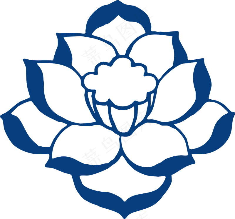 古代青花瓷图案花纹中国风图案祥云纹理传统图腾矢量AI设计PNG免扣素材