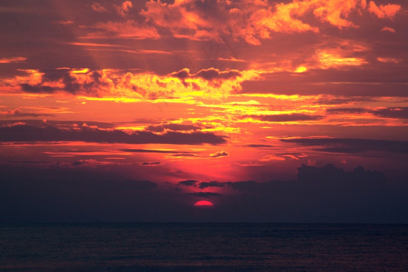 夕阳晚霞图片