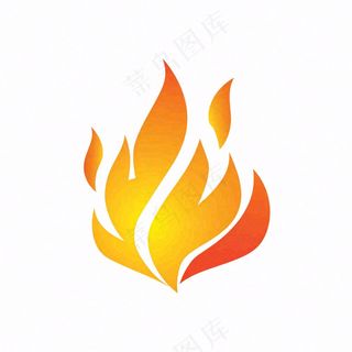 火焰明火火堆卡通插画免抠