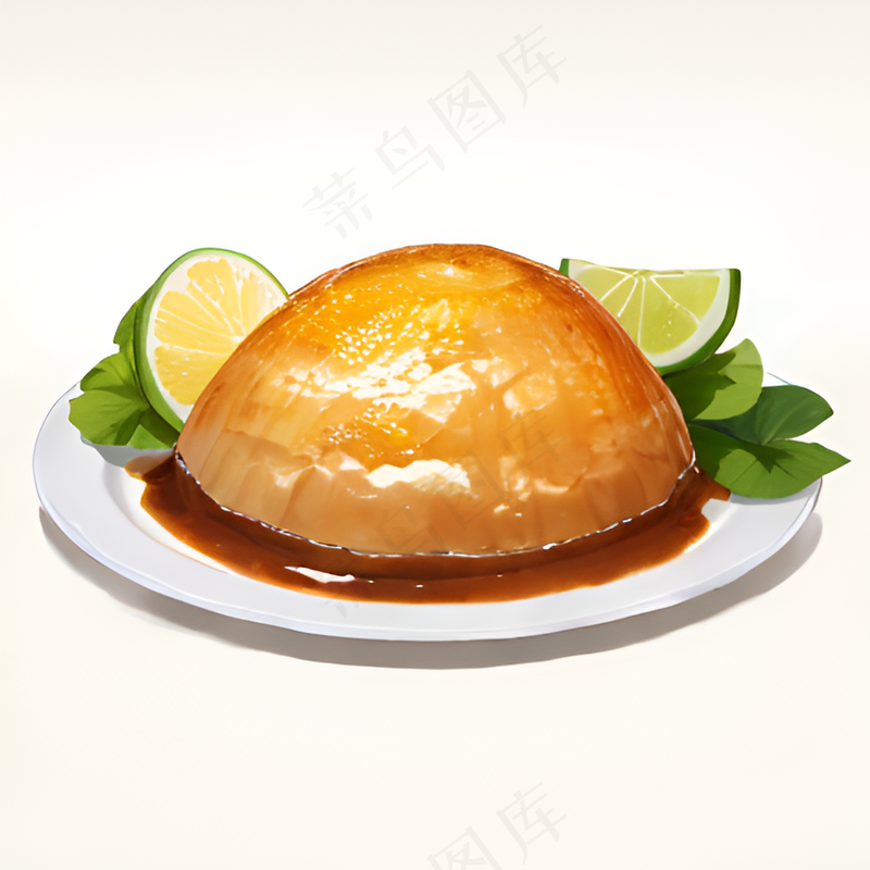 橙色果冻糕点美食西式40