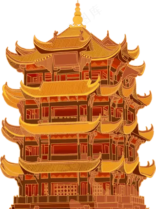 国风鼓楼宝塔素材10