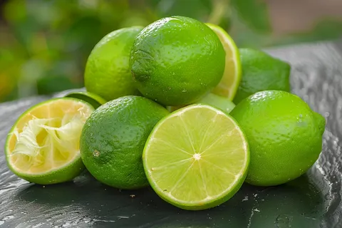 青柠檬水果摄影图