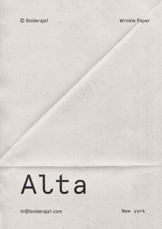 文字样机褶皱纸面海报(19)源文件模板免扣设计