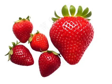 新鲜草莓红色免抠 新鲜草莓红色免抠