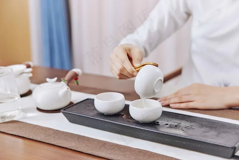 泡茶茶艺生活背景