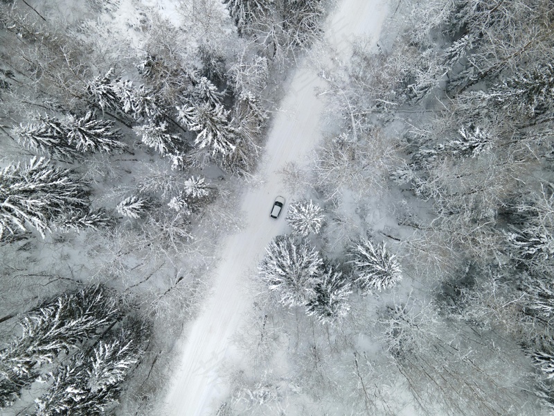雪地里行车