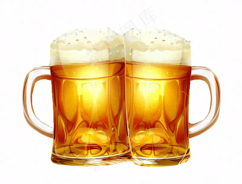 小麦啤酒饮料卡通插画免抠(1264x960)
