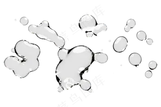 透明无背景水滴液体44免扣元素