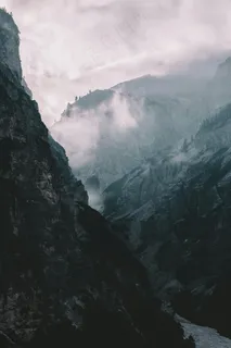 云雾缭绕的山谷 云雾缭绕的山谷