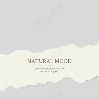 棕色背景撕裂风照片正方形相册19