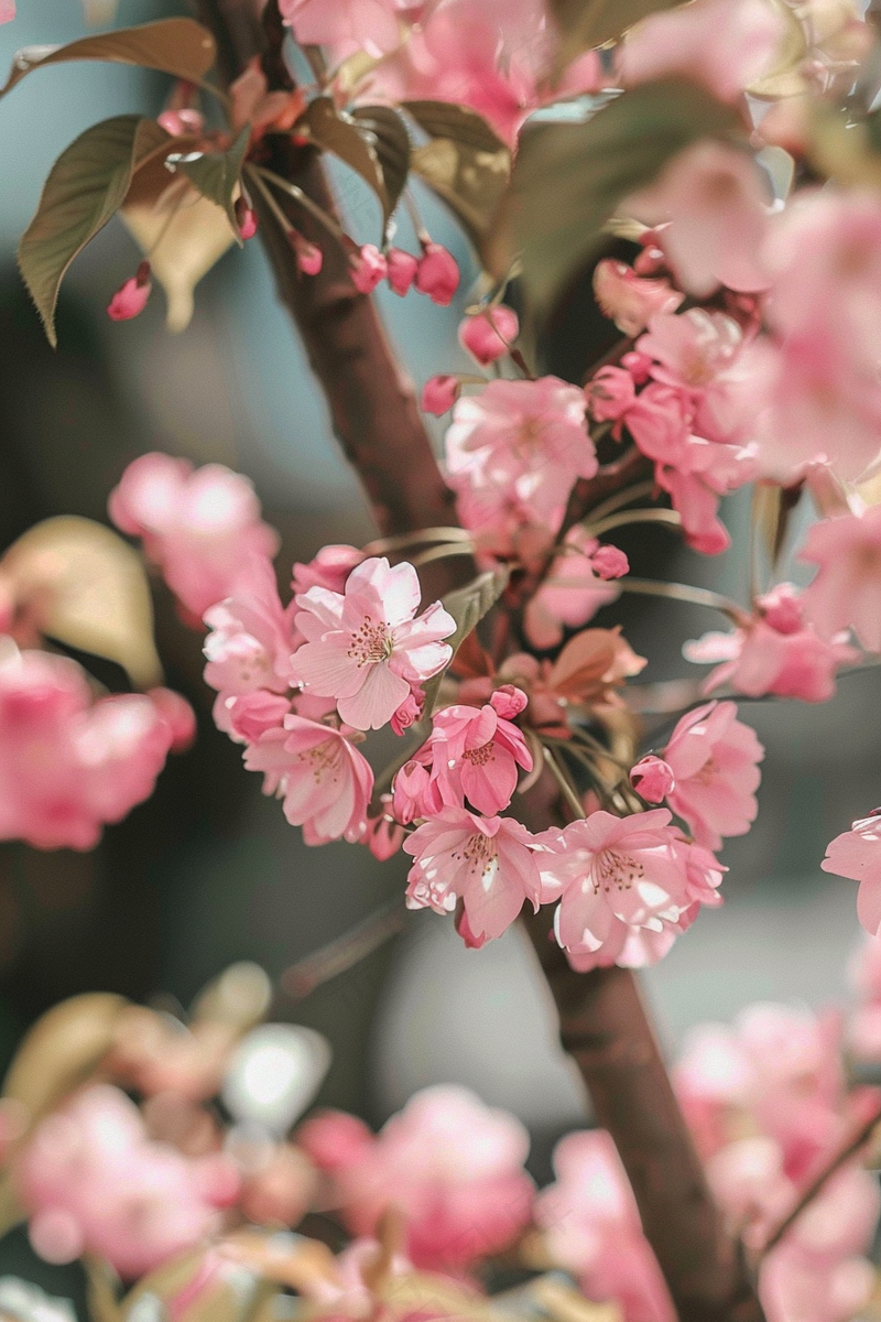 春日樱花花朵摄影图(2688x4032)