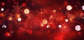 红色闪光粒子雪花光晕灯光喜庆摄影背景图