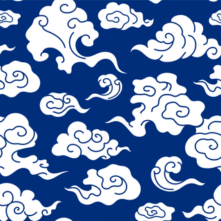 白色祥云装饰元素矢量免扣AI素材