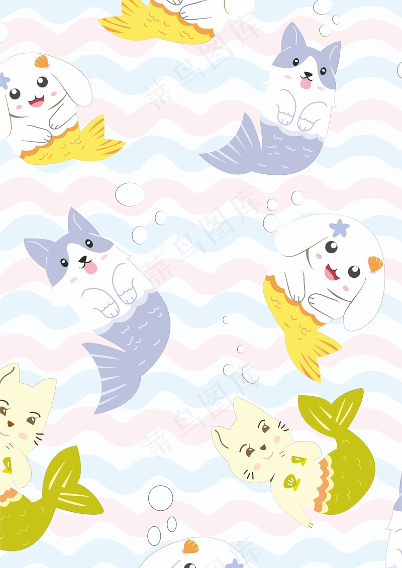 小狗 美人鱼尾巴