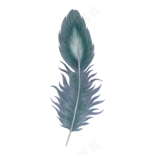 水彩羽毛免扣