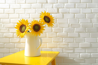 向日葵向阳鲜花摄影图