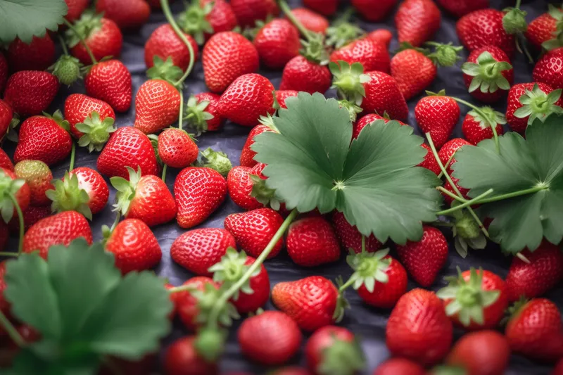 草莓水果摄影图(4032x2688)