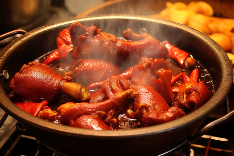 红焖猪蹄特色小吃