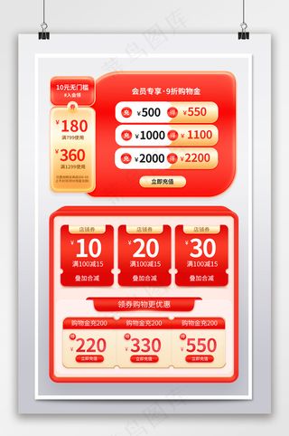 大气电商淘宝优惠券设计