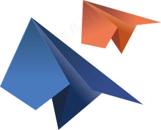 卡通手绘箭头纸飞机PNG免抠元素图片海报背景儿童装饰漂浮