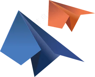 卡通手绘箭头纸飞机PNG免抠元素图片海报背景儿童装饰漂浮