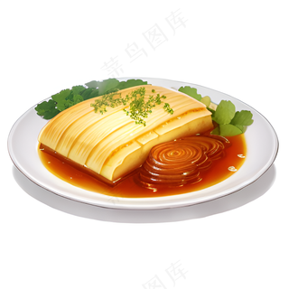 橙色果冻糕点美食西式46