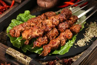 烧烤肉串美食小吃