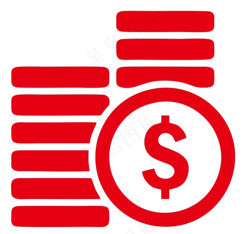矢量钱币标志