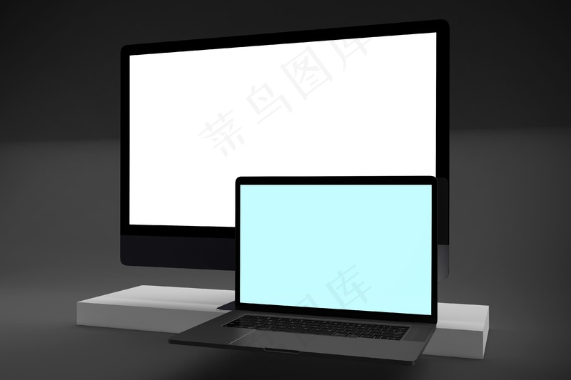 MAC电脑样机psd模版下载