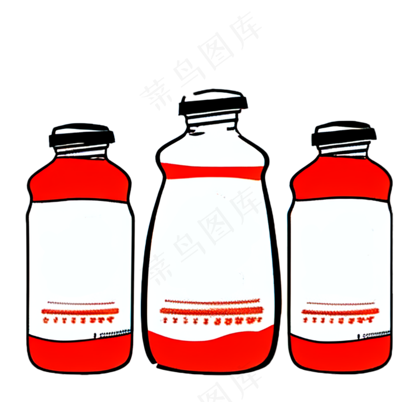 番茄酱食物西餐插画简约简笔画图标