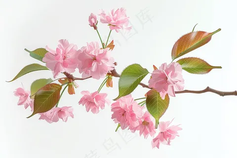 春日樱花花朵摄影图