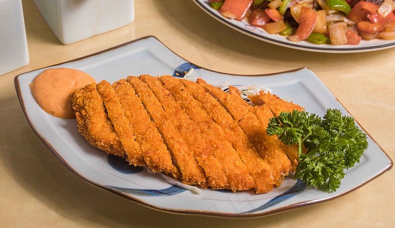 油炸猪排小吃美食