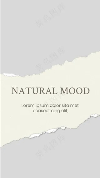 棕色背景撕裂风照片竖立形相册19