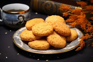 曲奇饼饼干酥脆下午茶美味零食美食摄影图